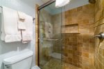 Main Bathroom with Custom Tile Walk-in Shower